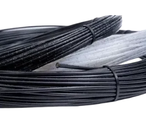 PLASTIC TUBE PA 12 HL SEMI-RIGID DIN 73378 | D 6 | S 1,5 | BLACK | FILLED