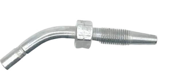 100-057-NUT |SE&T |; HOSE STUD 45° GROOVED | D 6 | H 24 | L 15 | HOSE Ø 4 (MOQ 5 PACK)