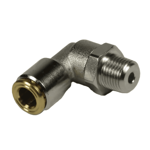 106-114 ; ELBOW QUICK CONNECTOR PIVOTABLE | D 6 | G R 1/8 BSP TAP | SW 13