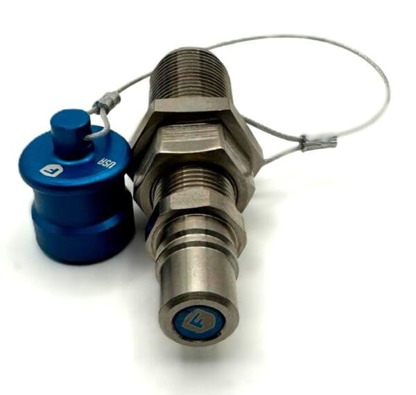 R200JC, COOLANT RECEIVER WITH JIC BULKHEAD BASE WITH CAP