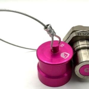 R305C, FAST FILL SYSTEMS R305/34 MATRIX 3/4" NPT RECEIVER WITH "O" RING CAP PINK