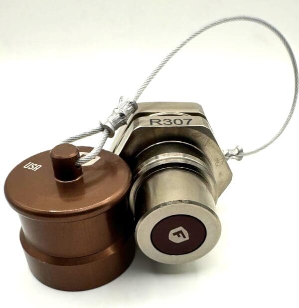 R307C, FAST FILL SYSTEMS R307/34 MATRIX 3/4" NPT RECEIVER WITH "O" RING CAP BROWN