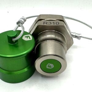 R310C, FAST FILL SYSTEMS R310/34 MATRIX 3/4" NPT RECEIVER WITH "O" RING CAP GREEN