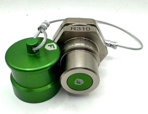 R310C, FAST FILL SYSTEMS R310/34 MATRIX 3/4" NPT RECEIVER WITH "O" RING CAP GREEN