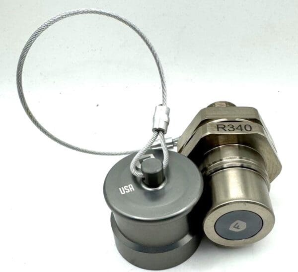 R340C, FAST FILL SYSTEMS R340/34 MATRIX 3/4" NPT RECEIVER WITH "O" RING CAP GRAY