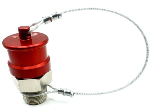 R100C, RECEIVER WITH CAP 3/4" MNPT (RED POPPET),MATCHES FLOMAX ERS-C