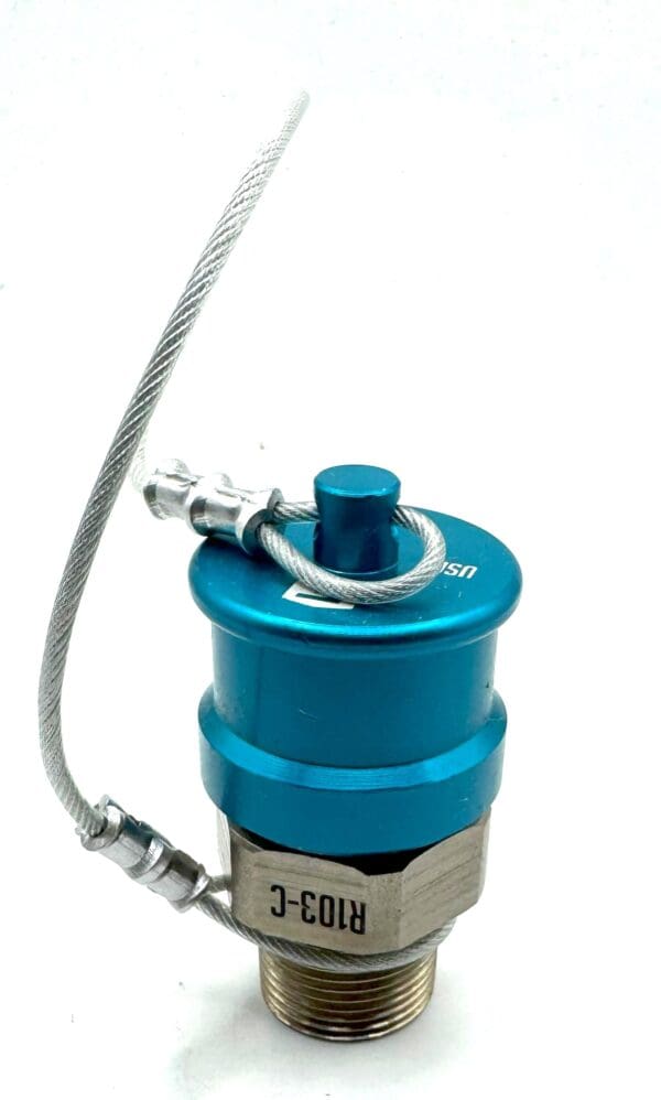 R103C, RECEIVER WITH CAP, 3/4" MNPT (TEAL POPPET), MATCHES FLOMAX ERS-C3